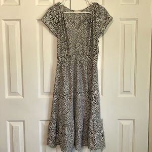 Loft animal print dress size 6